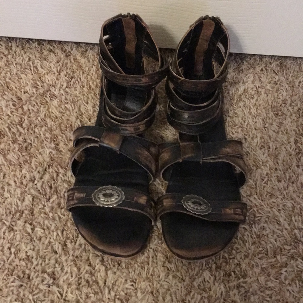 Women's Brown Strappy Sandals